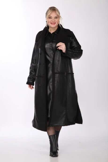 Длинная дубленка *Распродажа Celentano Lite 2037.2 чёрный #1