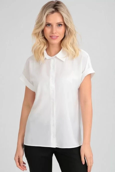 Блузка *Распродажа LeNata 12279 молочный #1