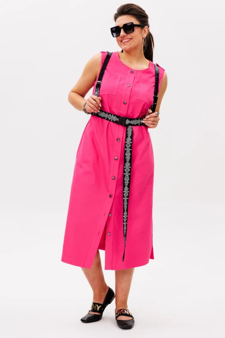 Платье Anelli 1478 фламингово-розовый #1