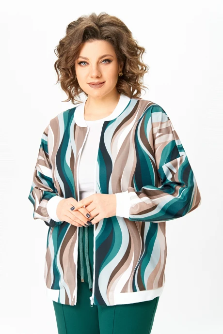 Жакет (пиджак) Swallow 785.2 Мультиколор, принт «разводы» #1