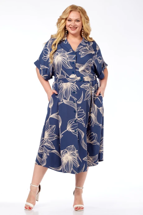 Платье Элль-стиль 2374 джинс #1