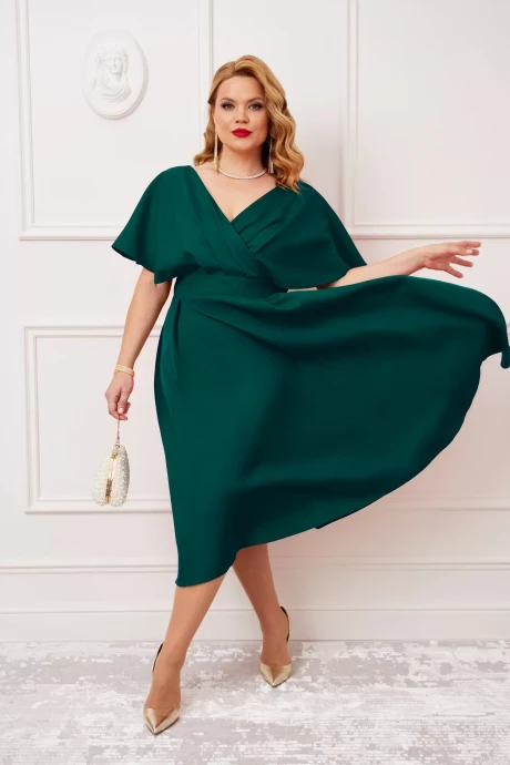 Платье AGATTI 5655-1 изумрудный #1