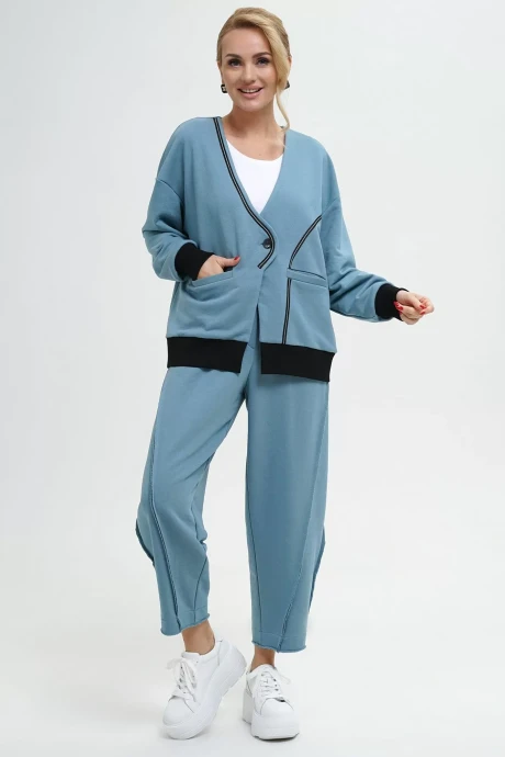 Спортивный костюм ALANI COLLECTION 2291 голубой тройка #1