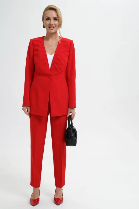 Брючный костюм ALANI COLLECTION 2289 красный двойка #1