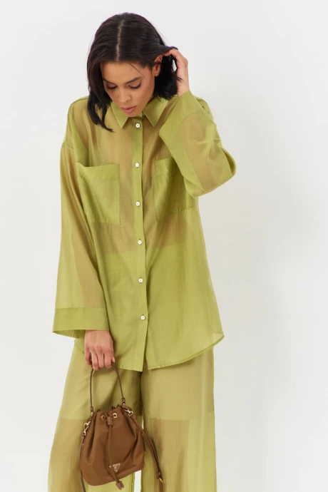 Блузка FLAIM 1167.01 фисташка #1