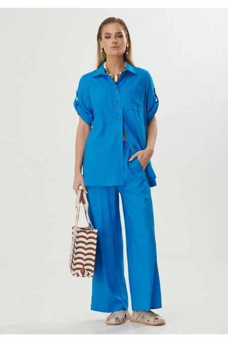 Брючный костюм Твой Имидж 2124 бирюзовый двойка #1