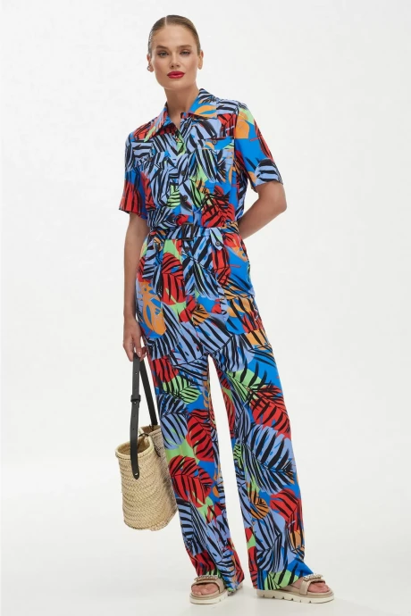 Комбинезон Твой Имидж 2125 голубой принт #1