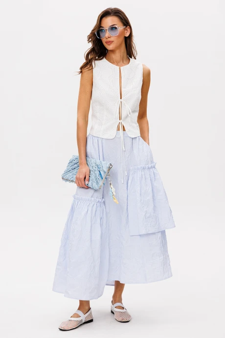 Юбка Buter 3092 бело-голубой #1