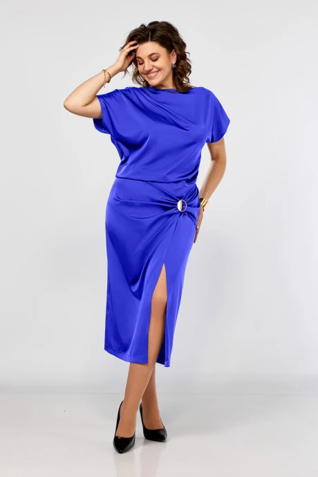 Платье *Распродажа Ольга Стиль 902 василёк #1