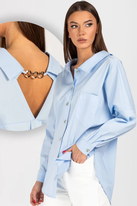 Блузка VIZAVI 727 голубой #1