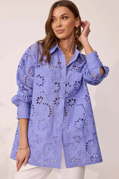 Блузка Люше 4050 лаванда #1