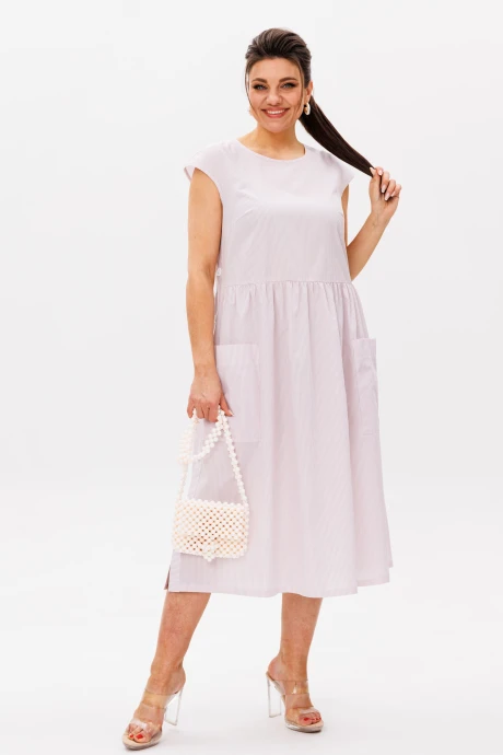 Платье Anelli 1059 пудра #1