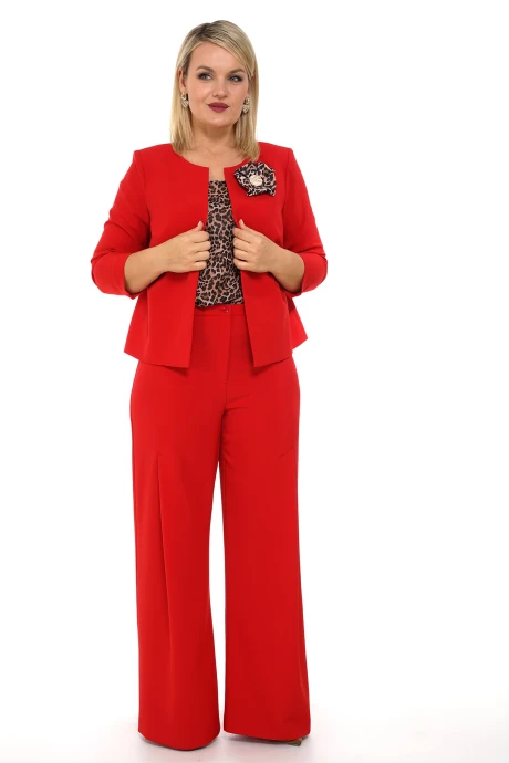 Брючный костюм ALANI COLLECTION 2197 красный #1