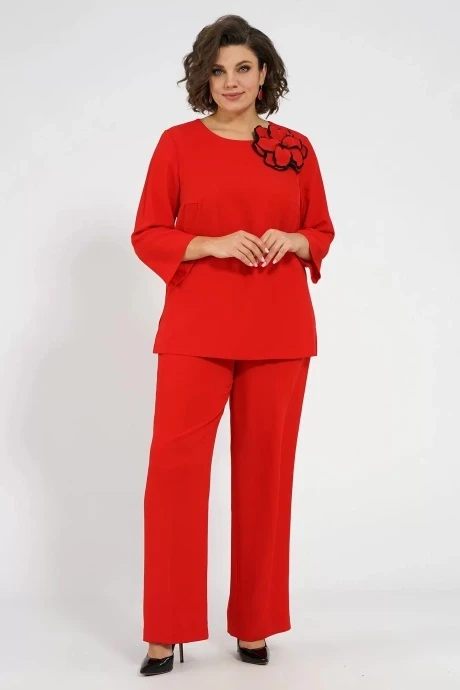 Брючный костюм *Распродажа ALANI COLLECTION 2053 красный двойка #1