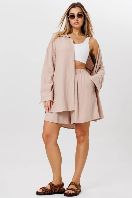 Костюм с шортами Ma Cherie 3152 бежевый двойка #1