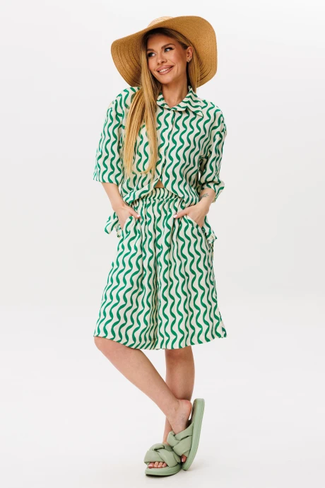 Костюм с шортами AmberaStyle 2120 зеленый двойка #1