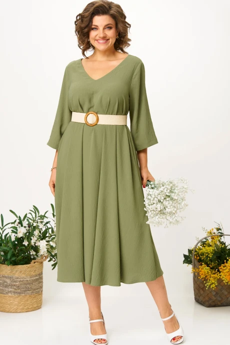 Платье Anastasia 1005.3 олива #1