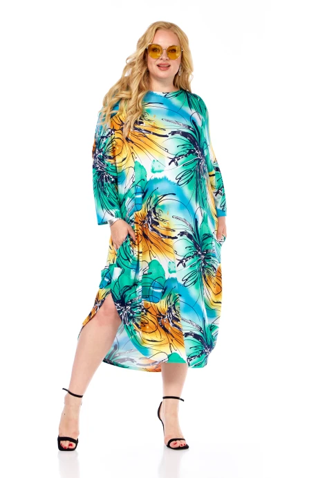 Платье Abbi 1053 Бирюзовый_шепот #1