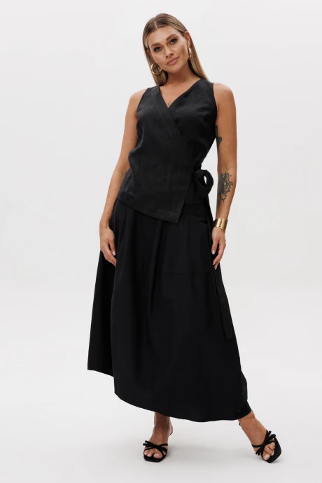 Юбочный костюм Ma Vie 693 черный двойка #1