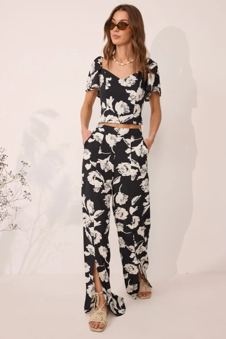 Брючный костюм Люше 4085 черный двойка #1