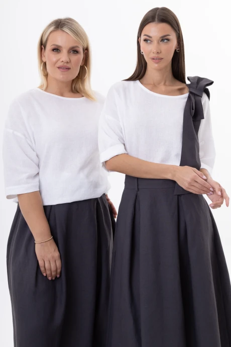 Джемпер (кофта) Kivviwear 4316.13 Графит белый #1