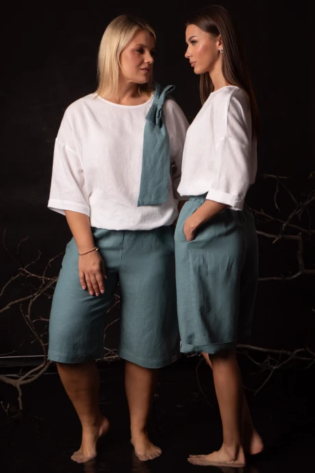 Костюм с шортами Kivviwear 43164317.10 Нефрит белый #1