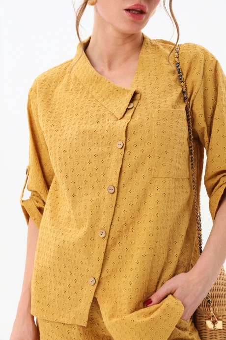 Жакет (пиджак) NikVa 902-6 горчица #1