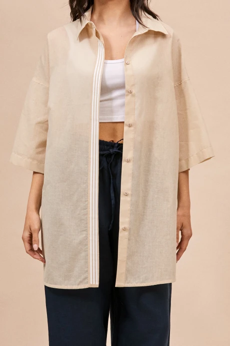 Рубашка RIVOLI 2445.2 бежевый #1