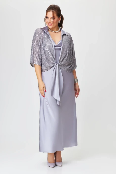 Костюм с платьем *Распродажа Svetlana-Style 2033 серебро #1