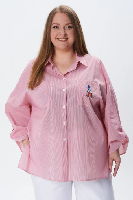 Блузка Condra 16284 белый-красный #1