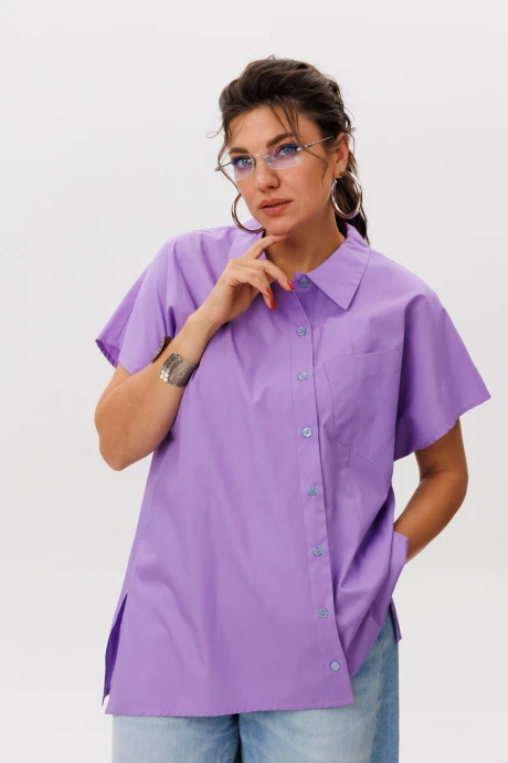 Рубашка Anelli 1618 сиреневый рассвет #1