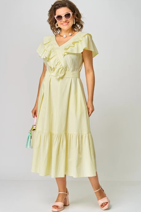 Платье EVA GRANT 7225 М лимонный #1