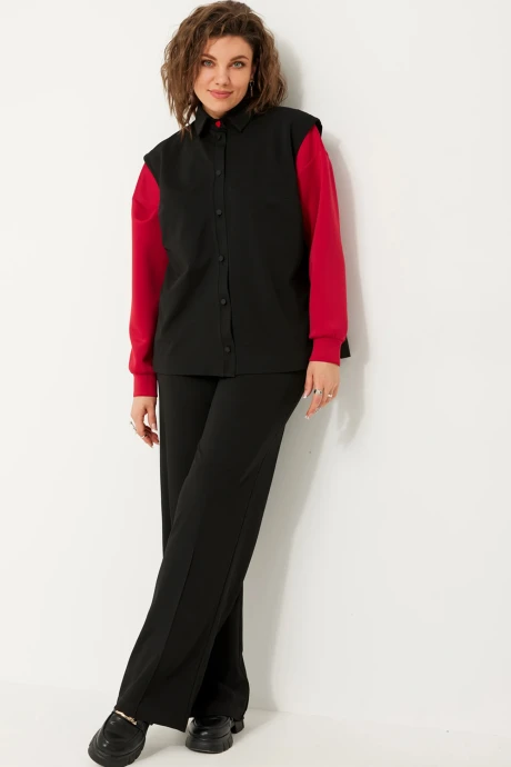 Брючный костюм *Распродажа BegiModa 3091 черный двойка #1