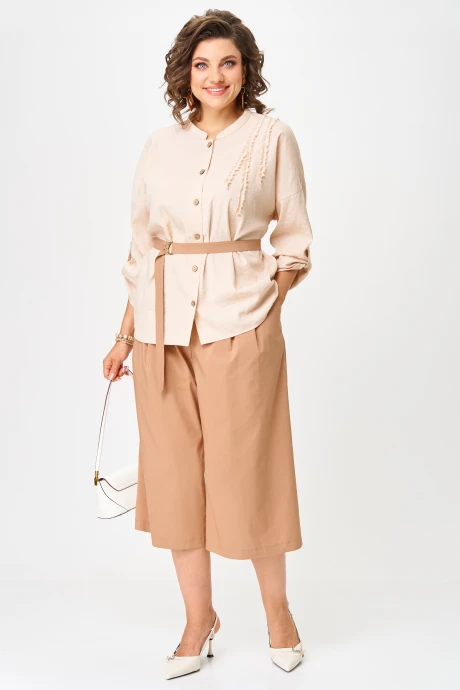 Брючный костюм AIRA style 24228 капучино двойка #1