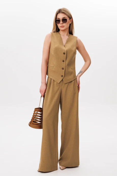 Брючный костюм AmberaStyle 2093-4 терракот двойка #1