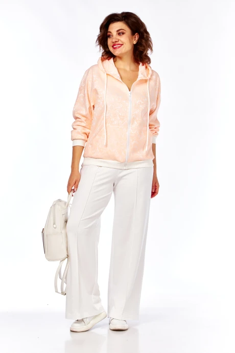 Брючный костюм Diamant 2081 розовый двойка #1