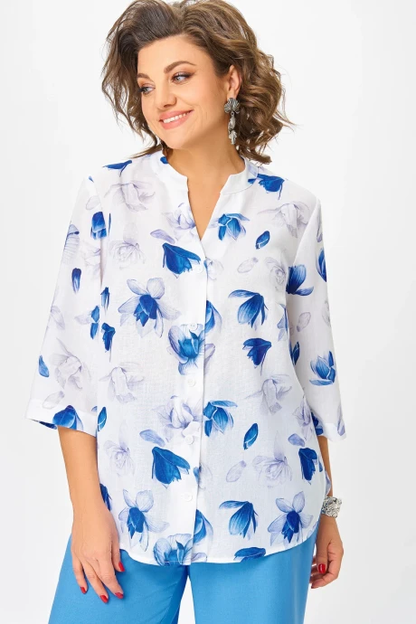 Блузка Swallow 852.1 Молочный, принт #1