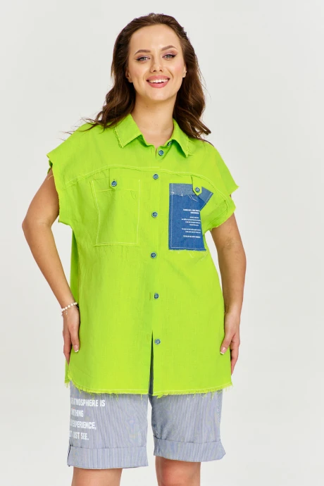 Рубашка AVE RARA 2239 Ярко-салатовый #1