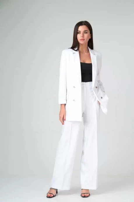 Брючный костюм *Распродажа LADY LINE 508 белый двойка #1