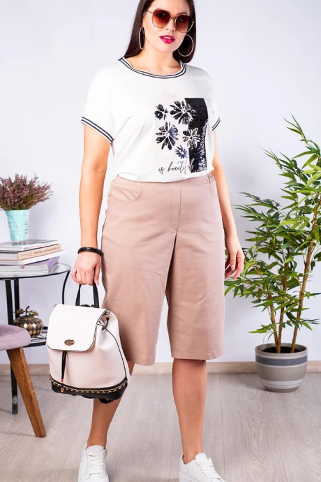 Шорты *Распродажа Camelia 2215/1 бежевый #1