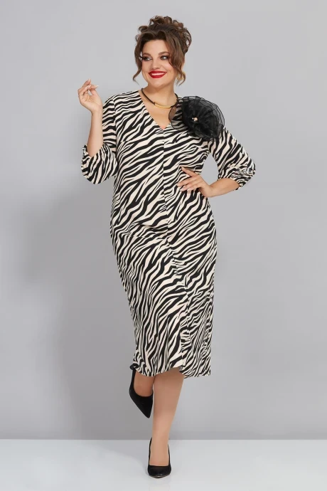 Вечернее платье с принтом *Распродажа Mira Fashion 5460-2 #1