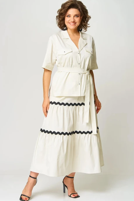 Юбочный костюм ANDINA CITY 9074-25 слоновая кость двойка #1