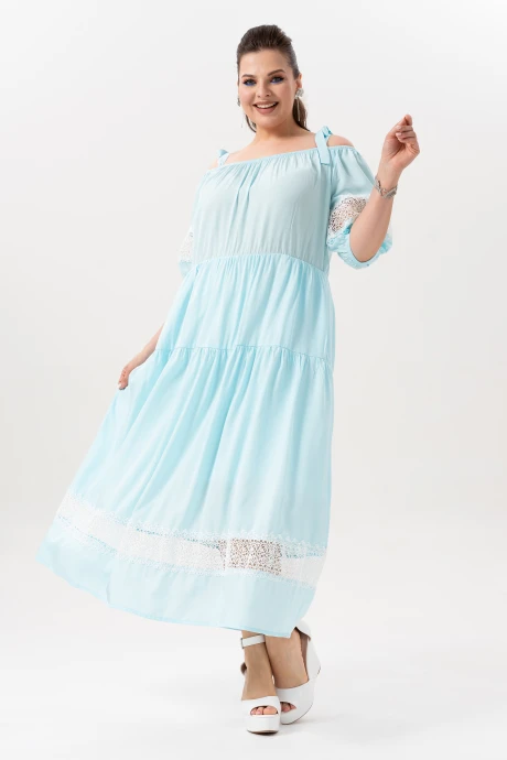 Платье ANDINA 830-2 небесный голубой #1