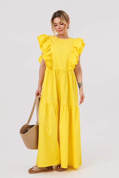 Платье AmberaStyle 1096-2 желтый #1