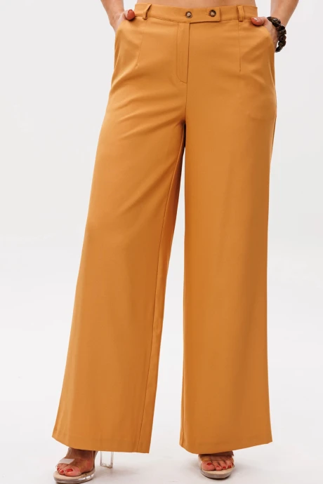 Брюки Anelli 1582 янтарно желтый #1