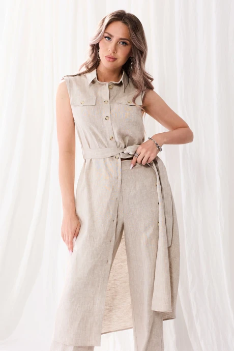 Брючный костюм Golden Valley 6645 серый двойка #1