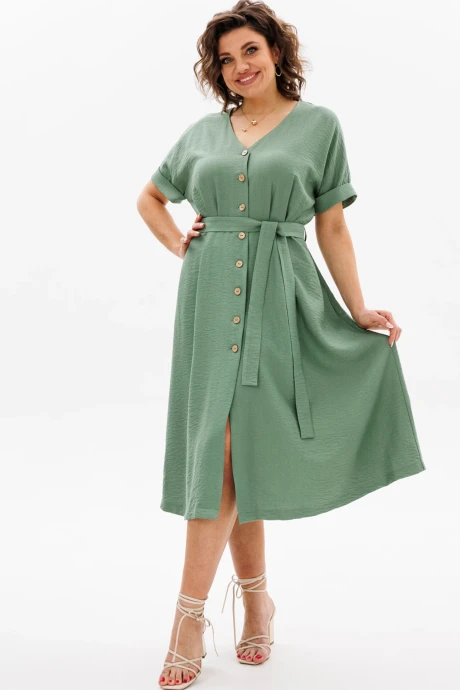 Платье ANIDEN 711-1 зеленый #1