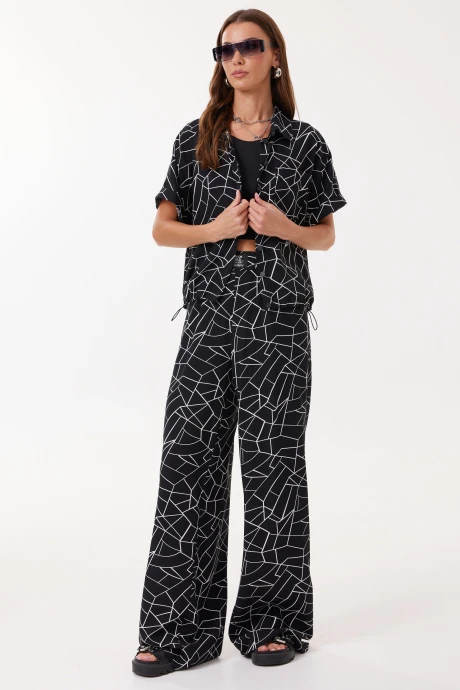 Брючный костюм Люше 4127 черный двойка #1