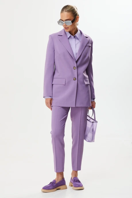 Брючный костюм Твой Имидж 2186 фиолетовый тройка #1