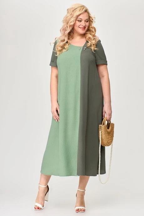 Платье *Распродажа ALGRANDA (NovellaSharm) 3885-С-4 Олива, Хаки #1